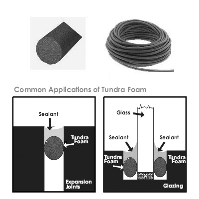 1-1/8&quot; Tundra Foam Open Cell Backer Rod | Open Cell Backer Rod for Hot and Cold Applications | RLOCBR118B