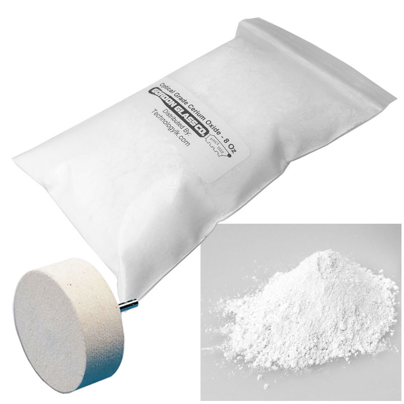 Optical Grade High Purity Cerium Oxide Polishing Compound | Optical Grade Cerium Oxide Glass Polish | COOG08OZKIT3