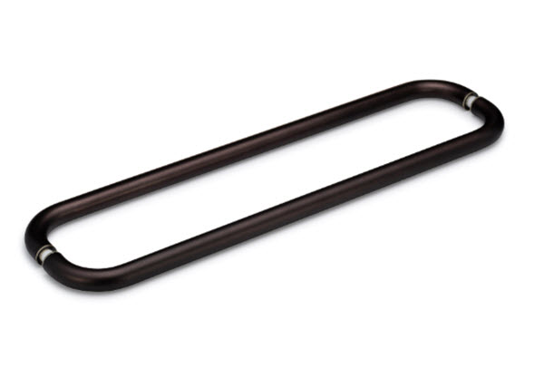 Opus II 24&quot; Cuttable Back-to-Back Towel Bar without Rosettes - Oil Rubbed Bronze (Medium) | S224DBLTBORBM