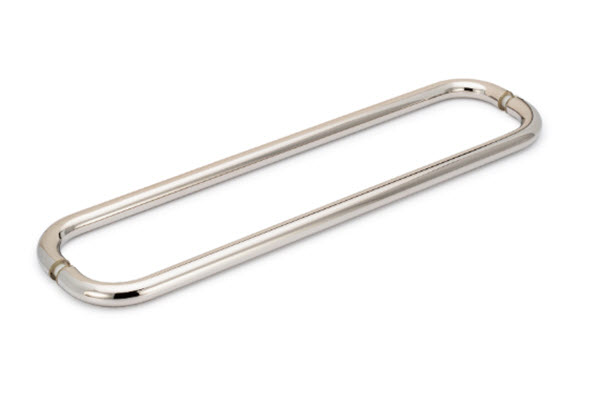 Opus II 24&quot; Cuttable Back-to-Back Towel Bar without Rosettes - Polished Nickel | S224DBLTBPN