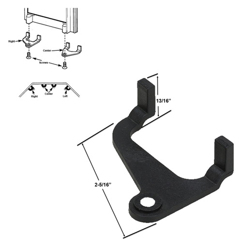 Plastic Right Bottom Retainer for Neo-Angle Framed Sliding Shower Doors | NAROR