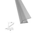Gordon Glass&#174; Shower Door Clear Polycarbonate Strike Seal with Soft Lip - 86" long