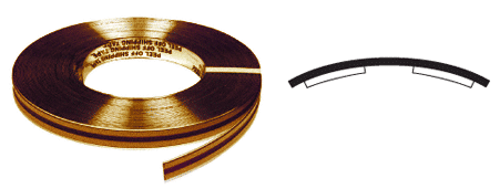 C.R. Laurence CRL Brass 3/4&quot; Plastic Reflective Tape - 100 ft Roll | PRT475BR