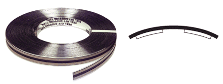C.R. Laurence CRL Chrome 3/4&quot; Plastic Reflective Tape - 100 ft Roll | PRT475CH