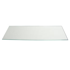 Vario Rectangular 24&quot; x 8&quot; Tempered Glass Shelf | Glass Shelving | TGS1078306