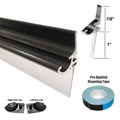 Gordon Glass&#174; Oil Rubbed Bronze Framed Shower Door Replacement Drip Rail with Vinyl Sweep and Pre-applied Mounting Tape - 30" Long