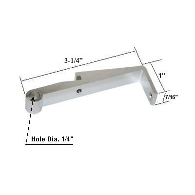 Chrome Framed Swing Shower Door Replacement Pivot Bracket | Pivot Bracket for Framed Swing Shower Doors | FPDPSC1557C