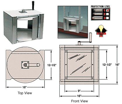 C.R. Laurence CRL Rotary Server with Vision Panel | RSVW1
