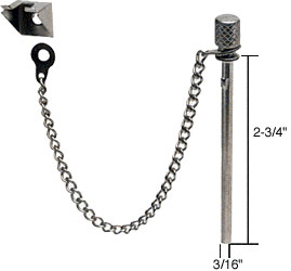 C.R. Laurence Sliding Window and Door &quot;Nite-Lock&quot; Pin | S4011