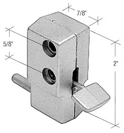 C.R. Laurence Aluminum &quot;Step-On&quot; Patio Door Lock - Bulk | S4023B