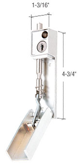 C.R. Laurence CRL White Keyed Bolt Door Lock | S4707