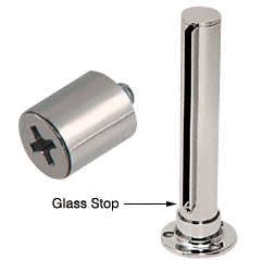 C.R. Laurence CRL Polished Stainless Glass Stops for 1/4&quot; Glass | SA14PS