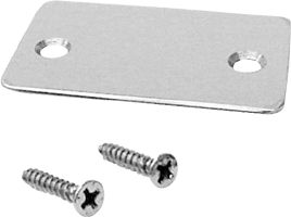 C.R. Laurence CRL Polished Stainless Shallow &quot;U&quot; Channel End Cap with Screws | SCECPS