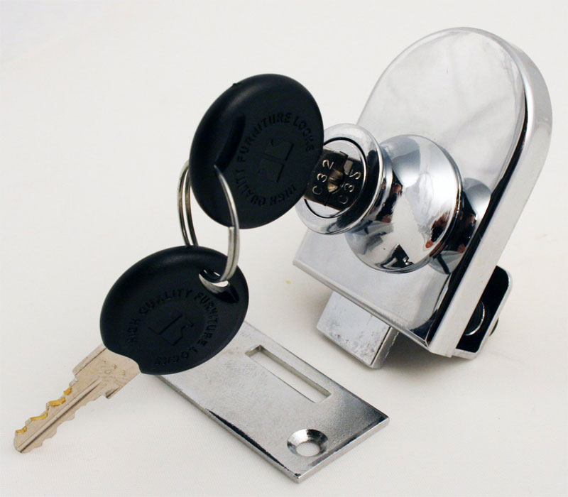 Gordon Glass Showcase Display Cabinet Glass Door Lock for Single Glass Door - Keyed Alike | GGSL240KA