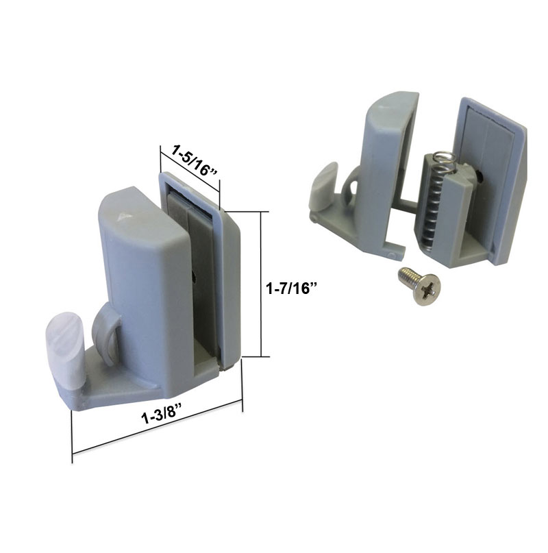 Shower Door Bottom Guide for Frameless Sliding Shower Doors | FSDBG