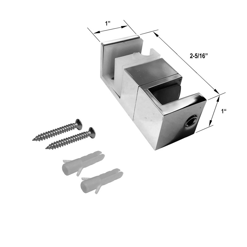 Gordon Glass™ Polished Stainless Steel Replacement Shower Door Guide for Frameless Shower Door System | ZHOUCH