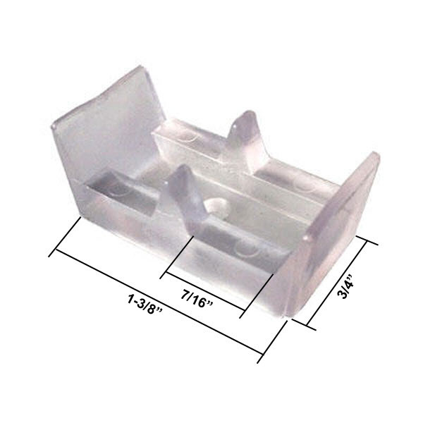 Framed Sliding Shower Door Clear Bumpers  | SHDB1