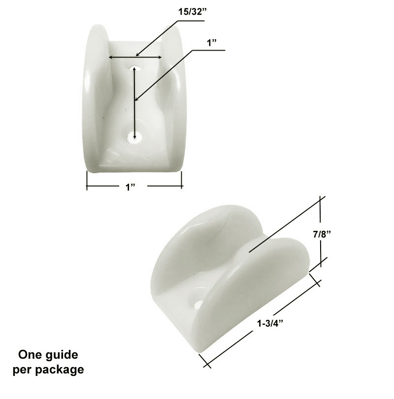 Sliding Shower Door Nylon Bottom Guide | SHGW