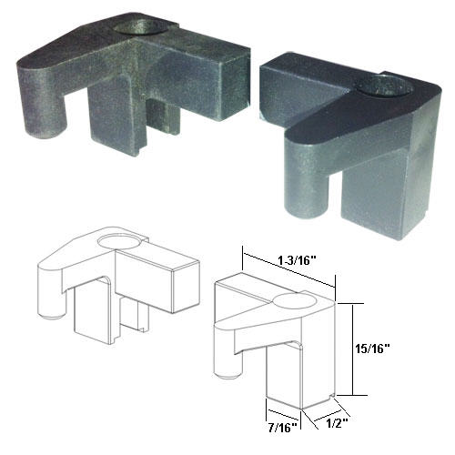 Left and Right Shower Door Hangers for Framed Shower Doors | LRDH500