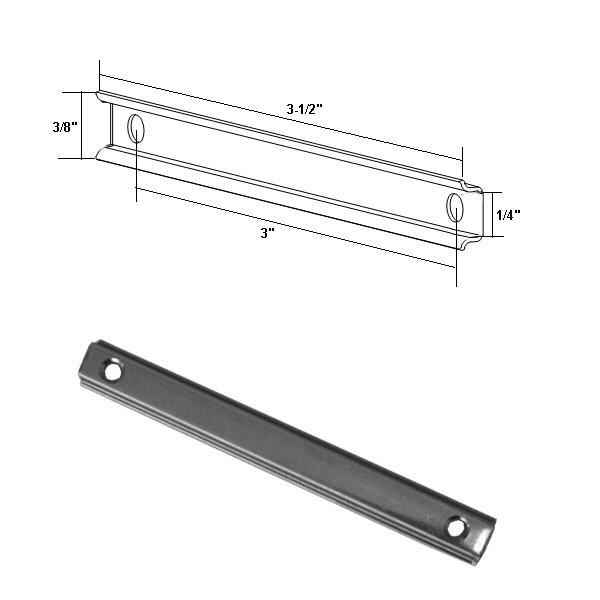 Shower Door Stainless Steel Strike Plate with Screws for Pivot Shower Door Handles with Magnets | SP21