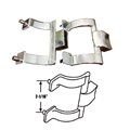Gordon Glass&#174; Chrome Shower Door Towel Bar Brackets Only, 2-1/16" Screw Holes