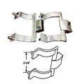 Gordon Glass&#174; Chrome Shower Door Towel Bar Brackets Only, 2-1/4" Screw Holes