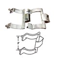 Gordon Glass&#174; Brushed Nickel Shower Door Towel Bar Brackets Only, 2" Screw Holes