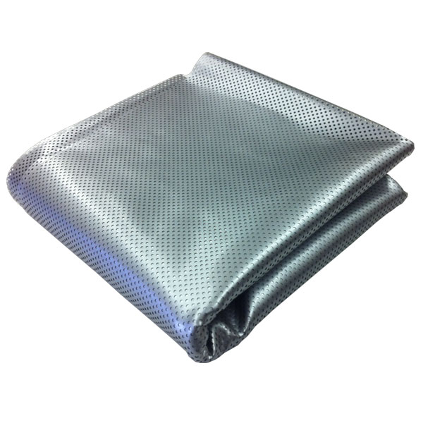 36&quot; x 60&quot; Dot Matrix Static Cling Perforated Graphic Window Film - Silver | UVXSLV03660