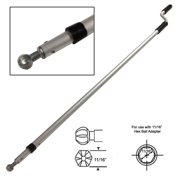 STB Telescoping Skylight Pole with Hex Ball Drive, 48&quot; to 73&quot; | 39199