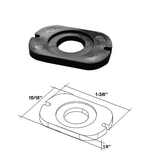 Inside Core Spring Shaft Nylon Washer for Retractable Shower Doors | SSW23