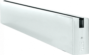 C.R. Laurence CRL Brite Brushed Anodized 4&quot; Square Sidelite Rail - 120&quot; Long | SR4SBBA3812SL
