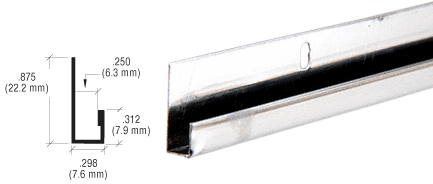 C.R. Laurence CRL Stainless Steel 1/4&quot; &quot;J&quot; Channel - Pack of 10 - 12 ft Each | SS960