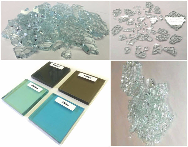 2 Lbs. Broken Tempered Glass for Craft and Art Projects - SOLEXIA (green), 1/4&quot; Thick | TGPS14