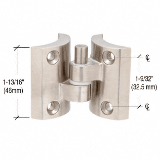 C.R. Laurence CRL Brushed Stainless Tubing Hinge | TH12BS