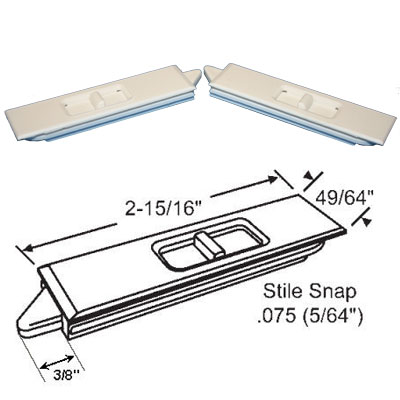 White Tilt Window Latch for Tilt Windows | TWL85853W