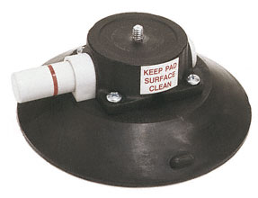 C.R. Laurence CRL Woods 6&quot; Concave Vacuum Cup with 1/4-20 x 3/8&quot; Threaded Stud | TL6AM