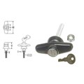 All Glass Rear Door T-Handle - Clockwise Rotation