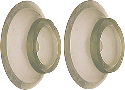 C.R. Laurence CRL Vinyl Wall Mounted Concave Type Door Stop | U9004