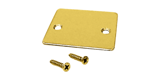 C.R. Laurence CRL Polished Brass End Cap with Screws  | UCECPB