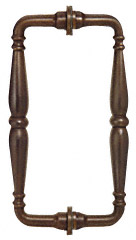 CRL Oil Rubbed Bronze 6&quot; Victorian Style Back-to-Back Pull Handle | V1C6X60RB