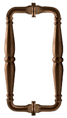 CRL Brushed Bronze 6&quot; Victorian Style Back-to-Back Pull Handle | V1C6X6BBRZ