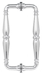 CRL Polished Chrome 6&quot; Victorian Style Back-to-Back Pull Handle | V1C6X6CH