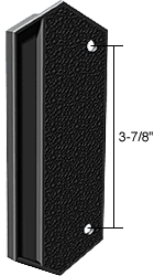 C.R. Laurence CRL Black Plastic Outside Pull; 3-7/8&quot; Screw Holes  | V312A