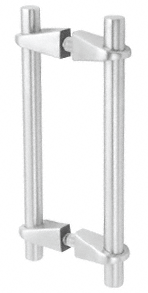 C.R. Laurence CRL 22&quot; Brushed Stainles Variant Series Adjustable Pull Handle with VP1 Mounting Posts | VPS122BS