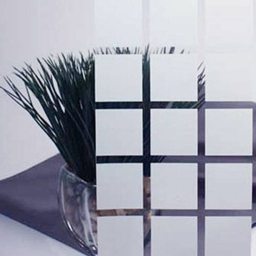 Large White Squares Translucent Decorative Window Film 48&quot; Wide | MCWF6046