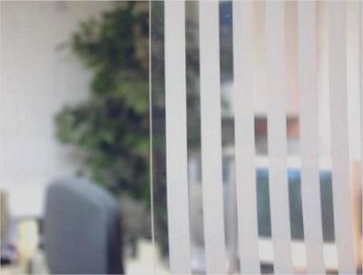 White Stripe Venetian Opaque Window Film 60&quot; Wide x 50 ft. Roll | REM0200360050