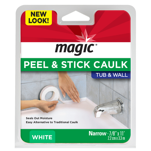 Tub and Wall White Sealer Trim 7/8 in x 11 ft. long | TLKMC156T