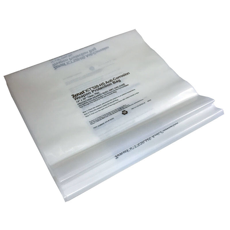 Zerust Multipurpose VCI Poly Bag - Plain End Closure - 14&quot; x 50&quot; - Pack of 6 | ZRVCIB14503